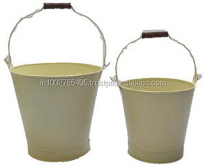 Maceta de Metal Galvanizado de Estilo Americano de Primera Calidad en Gris Antiguo, Maceta para Plantas con Acabado en Polvo para Jardín y Hogar - Product Image 4