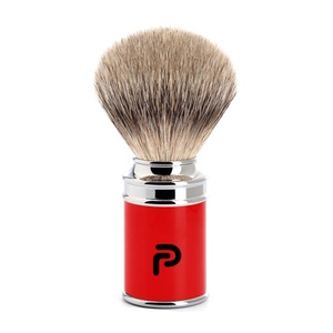 Brocha de afeitar Premium de estilo alemán con punta de plata, mango cromado de lujo, hecho a medida para salón y uso Personal, brocha para Barba de calidad - Product Image 3