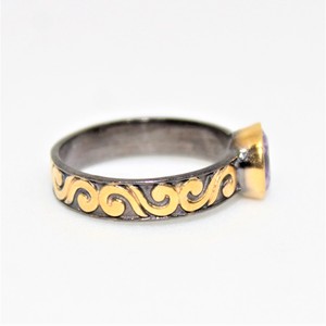 คอลเลคชั่นใหม่แหวนเรียงซ้อน925เงินสเตอร์ลิงขนาด AA + ชุบทอง18K และโรเดียมสีดำสำหรับงานแต่งงาน - Product Image 3