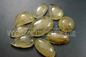 อัญมณีสีทองธรรมชาติที่สวยงามอัญมณีหลวมทำด้วยมือ925เครื่องประดับเงินสเตอร์ลิงสีเหลือง20มม. 8มม. เหมาะสำหรับเป็นของขวัญ - Product Image 4