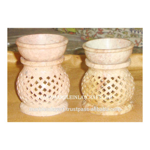 Soapstone Designer Aroma Oil Burners with <b>Diffuser</b> <b>Plug</b> for Home Decoration - Product Image 1