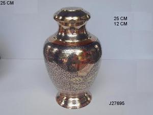 Vente chaude Émail Peint Avec Des Oiseaux Volants Gravure Pot D'urne En Laiton Coulé Pot D'urne En Métal Pour Animaux Souvenir - Product Image 4