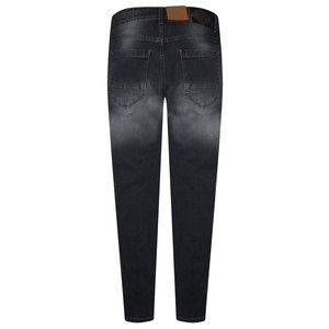 Jean Homme Style Droit Denim Léger Taille Haute Décontracté Coupe Ajustée Solide Motif Décontracté - Product Image 3