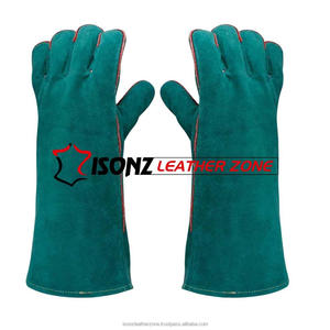 ถุงมือเชื่อมหนังวัวแท้ ISONZ Leather Zone Africa ขายดี บุด้วยผ้าฝ้าย ป้องกันการกระเด็นของโลหะหลอม ประเภท B สำหรับงานเชื่อม - Product Image 4