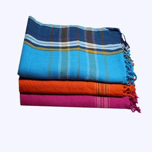 Serviette de plage Kikoy à rayures avec glands au prix le moins cher Serviettes Kikoy turques Serviette de plage à séchage rapide Exportateur en Inde - Product Image 4