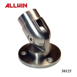 Modern Stainless Steel Hospital Handrail Elbow Pipe Connector Flange for Stairs <b>Deck</b> Railings Hotel Balustrades Handrails - Product Image 2