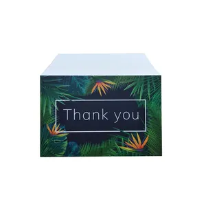 Thank You Pop Up Your Purchase Set Pack Tropical plants printing Thankyou Card