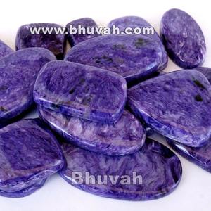 Cabujón ruso de piedras preciosas Charoite Stone - Product Image 1