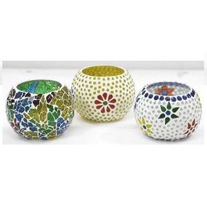 Porte-bougie votive en verre de conception de mosaïque classique pour les mariages et le prix de Noël - Product Image 5