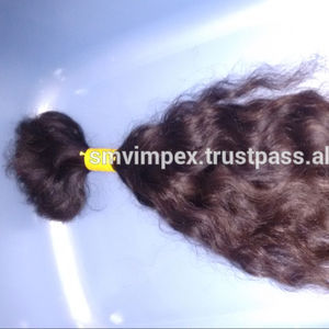 Cabello humano crudo a granel./cabello humano rizado Temple DE LA India. Cabello humano indio de calidad superior a granel de la India - Product Image 2