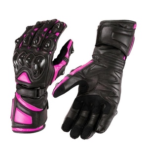 Guantes de cuero para motocicleta, de cuero de vaca, personalizados - Product Image 5
