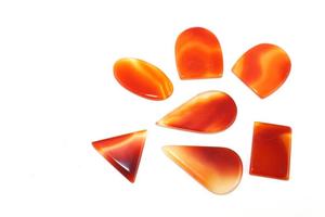 Juego de 7 piezas de grado superior de ónix rojo natural hermoso suave Multi-forma cabujones con parte posterior plana piedras preciosas sueltas al por mayor - Product Image 2