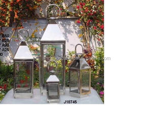 Linternas de acero pulido con acabado de pulido de espejo para decoración del hogar, linternas de vela de acero - Product Image 2