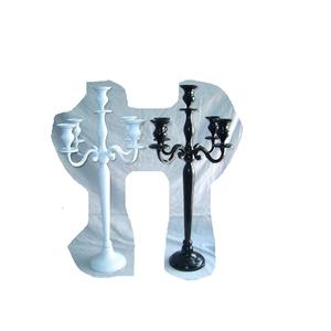 เชิงเทียนอลูมิเนียมหล่อสีขาวและสีดำ,เชิงเทียนสำหรับตกแต่งงานแต่งงานเชิงเทียนตกแต่งบ้าน - Product Image 6