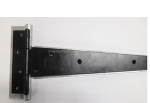 OMG Industries Light TEE บานพับประตูบานรูปตัวทีสปริงบานพับสำหรับงานหนักสีดำแบบชนบทฮาร์ดแวร์เหล็กกันสนิมบานพับประตู - Product Image 6