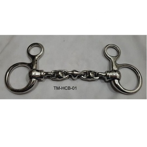 บิตแก้มสแตนเลสแบบแขวนสไตล์ตะวันตกอุปกรณ์ฝึกขี่ม้าหนังสำหรับการขี่ม้า - Product Image 1