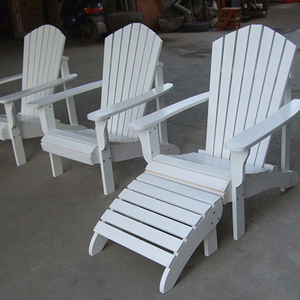 กลางแจ้งเฟอร์นิเจอร์ไม้ Adirondack เก้าอี้ Ottoman