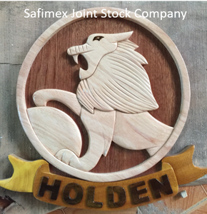 ไม้แกะสลักโลโก้,ไม้แกะสลักผนังโล่,ไม้ตกแต่งชิ้น - Product Image 2