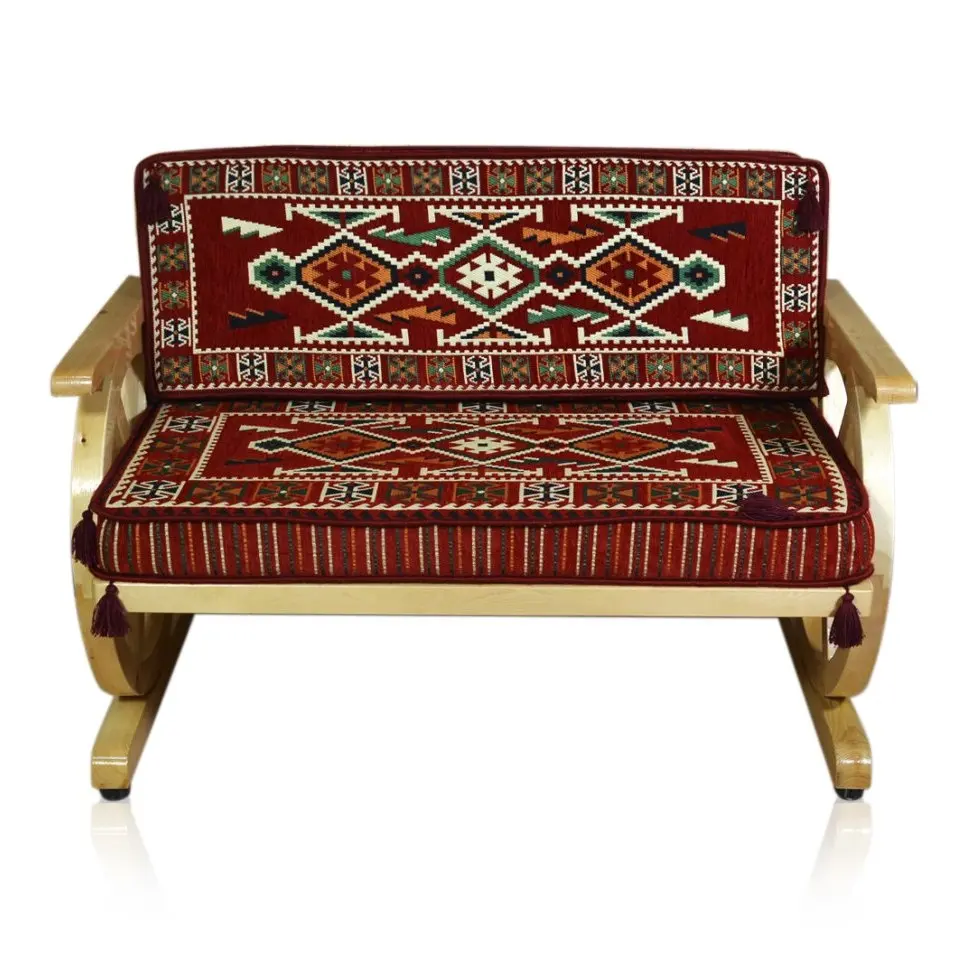 Hookah Bar Massive Wood Furniture with Arabic Cushion Set