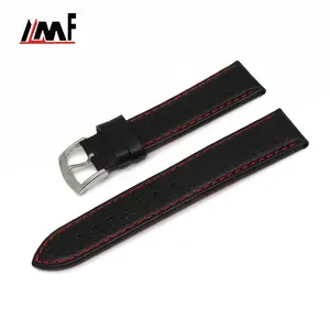 New Arrival Eco-friendly Band Breathable Sporty Band 18MM/20MM Italian Vegetable Tanned Leather Watch Strap with Holes