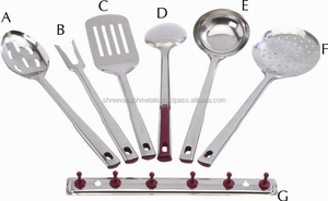 Cuchara de acero inoxidable con gancho para servir alimentos o uso personal Material de metal duradero para obsequios - Product Image 6