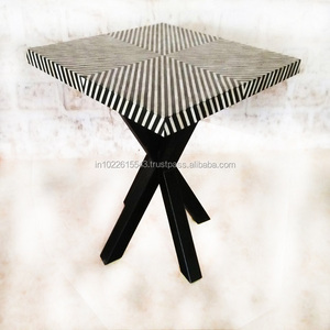 Mesa de centro con incrustaciones de hueso indio moderno para cafetería y muebles de sala de estar para el hogar-Venta al por mayor - Product Image 3