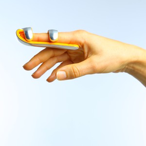 เฝือกนิ้วเบสบอลอะลูมิเนียมขนาด S-M-L สีส้มและสีขาวได้รับการรับรอง CE ISO จากการดูแลสุขภาพแบบพรีเมี่ยม - Product Image 5