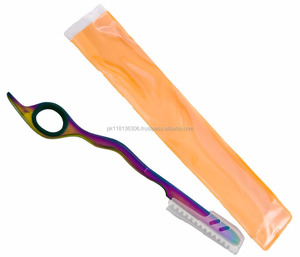Rasoir professionnel coloré de haute qualité, pour cheveux, en forme de plumes - Product Image 2