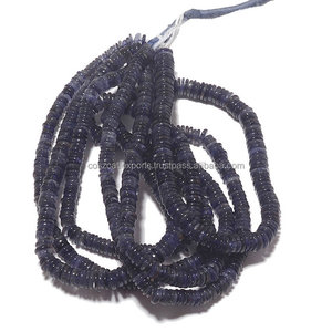 Perles de pneu rondes et unies Heishi, pierres précieuses, diy, 6 MM - Product Image 3