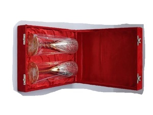 Cuenco de latón plateado con patrón en relieve, caja de terciopelo rojo, regalos de boda, cuencos de latón - Product Image 6