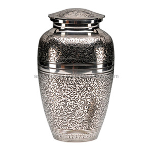 ที่ดีที่สุดขายโลหะทองเหลืองตกแต่งสีม่วงขนาดใหญ่เก็บสาเกเผาศพ Urn ตกแต่งบ้านเผาศพ Urns สําหรับเถ้ามนุษย์ - Product Image 2