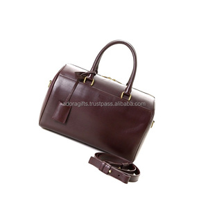 กระเป๋าเดินทางทรงดัฟเฟิลสีน้ำตาลเข้มกระเป๋าเดินทางหนัง/2024 PU แบบกำหนดขนาดเองได้ - Product Image 1