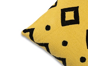 Beautiful yellow wholesale available pillow case Jute pillow covers at best price <b>from</b> HAL embroidered <b>cushion</b> cover - Product Image 5