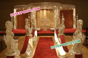 Nuevo indio boda fibra de cristal "Mandap" de boda nueva fibra de cristal Mandap boda real de fibra de cristal "Mandap" - Product Image 4