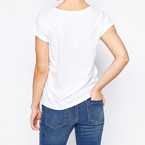 2025 à la mode confortable impression numérique personnalisé dames tricoté t-shirt Bangladesh broderie patchs Appliques décoration - Product Image 2
