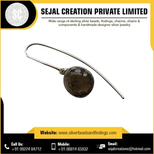 Pendiente Original de topacio ahumado, Plata de Ley 925, Gema - Product Image 3