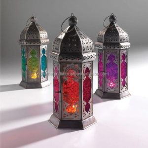 Lanterne à thé en céramique, lampe marocaine - Product Image 1