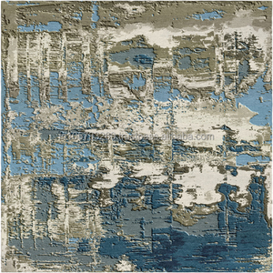 Meilleur prix vente chaude abstrait noué à la main Art tapis de soie tapis contemporain laine matériel chambre prière indien antidérapant - Product Image 2