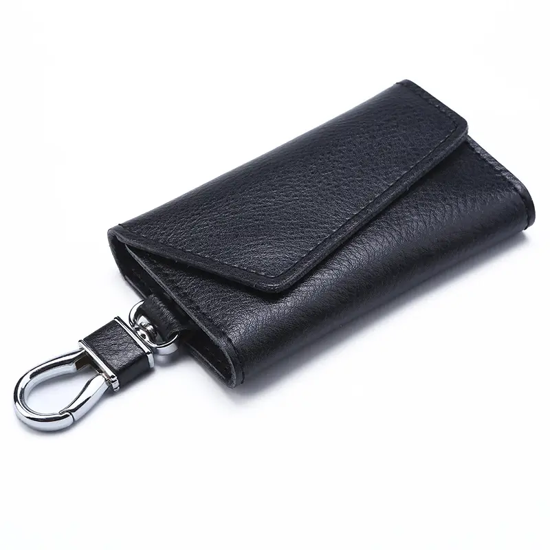 Wholesale Custom Made Leather Key Case Car Key Case Cowhide Fashion Key Bag Men's and Women's Custom