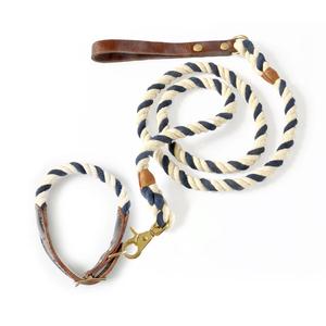 Collar de cuerda para perro Trendy Trendy Found, correa de cuero náutica para perro - Product Image 3