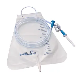 Kit Enema Sekali Pakai Tas Perjalanan Kelas Medis Set Kopi Saline Tubing Enema IV Set Organik Pembersih Usus Besar