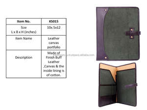 Venta al por mayor de cuero Folio Meeting Holder Smart Portafolio de cuero genuino/organizador de lona Folio - Product Image 2