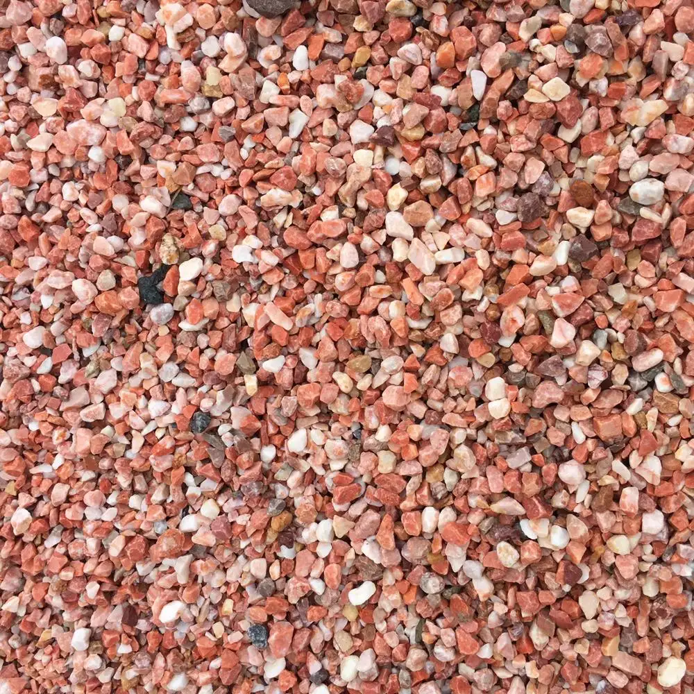 Pink chipping for landscape decoration