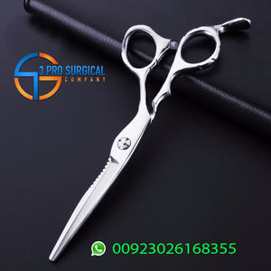 Tijeras profesionales de peluquería de acero inoxidable japonés HRC plateadas de 6 pulgadas, tijeras de corte de pelo personalizables OEM para salón de casa - Product Image 3