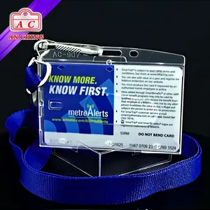 Id Card Holder Badge Plastic ID Card Name Badge Holder Acrylic