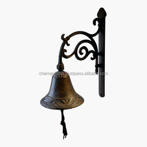 Campana de pared de hierro fundido antiguo, decoración del hogar, montaje en Metal, elegante para Art Deco, logotipo personalizado de Navidad, Idea de regalo versátil - Product Image 1
