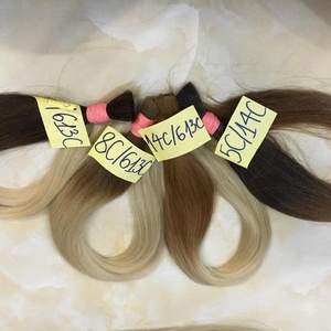 Cheveux en vrac de haute qualité extensions de cheveux humains vietnamiens couleur blonde ombre couleur cheveux slaves - Product Image 5