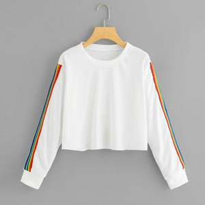 Sudadera con capucha recortada azul 2025 para adolescentes, diseño de talla grande de rizo francés de lana forrado de invierno con patrón de dibujos animados, característica transpirable - Product Image 4