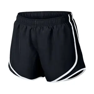 青年时尚黑色配白色滚边休闲短裤男童1英寸内缝性感短裤运动服最佳品质跑步短裤
