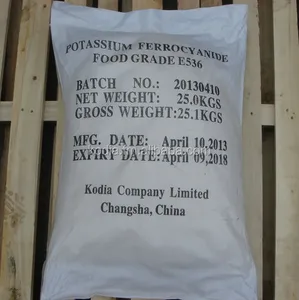 Best quality and Competitive price Potassium Ferrocyanide INDUSTRY GRADE / FOOD GRADE